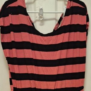 Torrid Pink and Black striped dress size 2